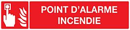 PANNEAU POINT D'ALARME INCENDIE 330X75MM TALIAPLAST - 725103