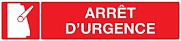 PANNEAU ARRET D'URGENCE 330X75MM TALIAPLAST - 725110