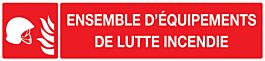 PANNEAU EQUIPEMENTS DE LUTTE CONTRE L'INCENDIE 330X75MM TALIAPLAST - 725112