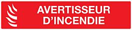 PANNEAU AVERTISSEUR D' INCENDIE 330X75MM TALIAPLAST - 725115