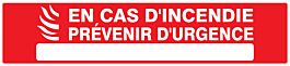 PANNEAU EN CAS D'ACCIDENT PREVENIR D'URGENCE 330X75MM TALIAPLAST - 725122