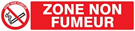 Panneau adhésif ZONE NON FUMEUR 330X75MM TALIAPLAST - 725235