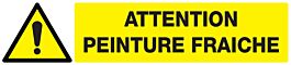 Panneau adhésif ATTENTION PEINTURE FRAICHE 330X75MM TALIAPLAST - 725334