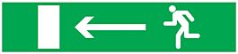 PANNEAU EVACUATION VERS SORTIE GAUCHE 330X75MM TALIAPLAST - 725423