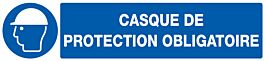 PANNEAU CASQUE DE PROTECTION OBLIGATOIRE 330X75MM TALIAPLAST - 725503