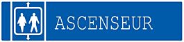 Panneau adhésif ASCENSEUR 330X75MM TALIAPLAST - 725602