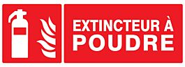 PANNEAU EXTINCTEUR A POUDRE 330X120MM TALIAPLAST - 726109