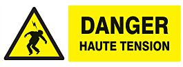 Panneau adhésif DANGER HAUTE TENSION 330X120MM TALIAPLAST - 726302