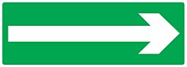 PANNEAU FLECHE (SECOURS) 330X120MM TALIAPLAST - 726420