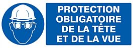 PANNEAU PROTECTION OBLIGATOIRE TETE ET VUE 330X120MM TALIAPLAST - 726504