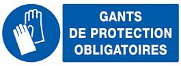 PANNEAU GANTS DE PROTECTION OBLIGATOIRES 330X120MM TALIAPLAST - 726517