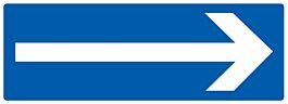 Panneau adhésif FLECHE 330X120MM TALIAPLAST - 726620
