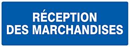 Panneau adhésif RECEPTION DES MARCHANDISES 330X120MM TALIAPLAST - 726625