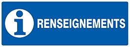 Panneau adhésif RENSEIGNEMENTS 330X120MM TALIAPLAST - 726626
