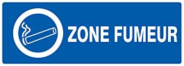 Panneau adhésif ZONE FUMEUR 330X120MM TALIAPLAST - 726633
