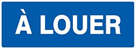Panneau adhésif A LOUER 330X120MM TALIAPLAST - 726634