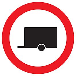 Panneau adhésif INTERDIT AUX REMORQUES Ø180MM TALIAPLAST - 727295