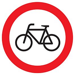 Panneau adhésif INTERDIT AUX VELOS Ø180MM TALIAPLAST - 727298