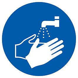 PANNEAU LAVAGE DES MAINS OBLIGATOIRE Ø180MM TALIAPLAST - 727540