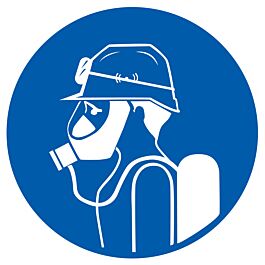 Panneau adhésif PROTEC° OBLIGAT. TETE/VUE/VOIES RESPIRATOIRES Ø180MM TALIAPLAST - 727548
