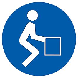 Panneau adhésif BONNE POSITION POUR SOULEVER Ø180MM TALIAPLAST - 727558