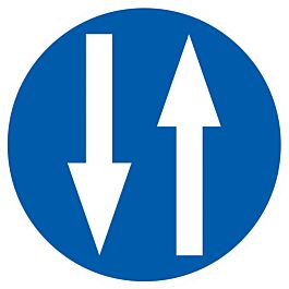 PANNEAU CIRCULATION A DOUBLE SENS Ø180MM TALIAPLAST - 727584
