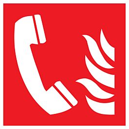 PANNEAU TELEPHONE A UTILISER EN CAS D'INCENDIE 200X200MM TALIAPLAST - 728103