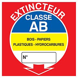 PANNEAU EXTINCTEUR CLASSE AB 200X200MM TALIAPLAST - 728115