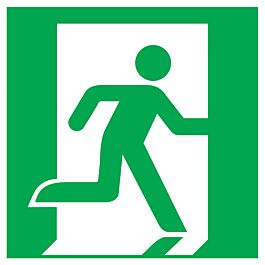 PANNEAU SORTIE DE SECOURS A DROITE 200X200MM TALIAPLAST - 728417
