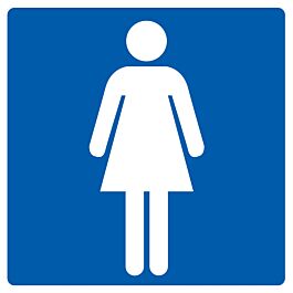 Panneau adhésif TOILETTES DAMES 200X200MM TALIAPLAST - 728604