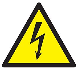 Panneau adhésif DANGER ADHÉSIF, ÉLECTRICITÉ 300X300X300MM TALIAPLAST - 729312