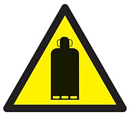 Panneau adhésif DANGER BOUTEILLE DE GAZ 300X300X300MM TALIAPLAST - 729336
