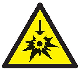 Panneau adhésif DANGER SODIUM OU POTASSIUM 300X300X300MM TALIAPLAST - 729344