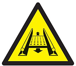 Panneau adhésif DANGER INSTALLATION MOBILE 300X300X300MM TALIAPLAST - 729350