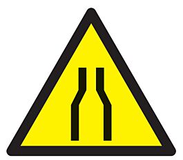 Panneau adhésif DANGER RETRECISSEMENT 100X100X100MM TALIAPLAST - 729913