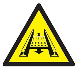 Panneau adhésif DANGER INSTALLATION MOBILE 100X100X100MM TALIAPLAST - 729914