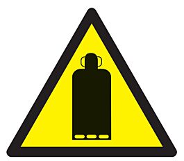 Panneau adhésif DANGER BOUTEILLE DE GAZ 100X100X100MM TALIAPLAST - 729928