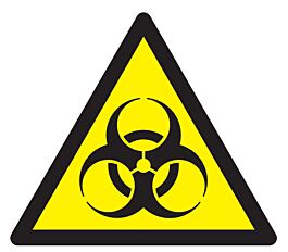 Panneau adhésif DANGER, RISQUE BIOLOGIQUE 100X100X100MM TALIAPLAST - 729950