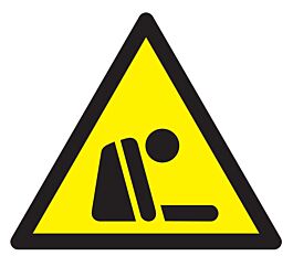 Panneau adhésif DANGER RISQUE D'ASPHYXIE 100X100X100MM TALIAPLAST - 729951