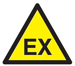 Panneau adhésif DANGER ATMOSPHERE EXPLOSIVE 100X100X100MM TALIAPLAST - 729958