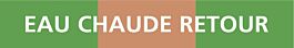 PANNEAU EAU CHAUDE RETOUR 312X52MM (10 ADHESIFS TUYAUTERIE) TALIAPLAST - 730126