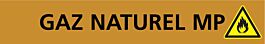 PANNEAU GAZ NATUREL MP 312X52MM (10 ADHESIFS POUR TUYAUTERIE) TALIAPLAST - 730529