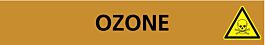 Signalétique de marquage GAZ 222X37 Ozone 222x37mm (20 adhesifs pour tuyauterie) TALIAPLAST - 731542