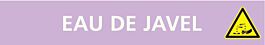 Signalétique de marquage ACIDES 222X37 Eau de javel 222x37mm (20 adhesifs pour tuyauterie) TALIAPLAST - 731717