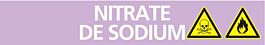 Signalétique de marquage ACIDES 222X37 Nitrate de sodium 222x37mm (20 adhesifs tuyauterie) TALIAPLAST - 731729