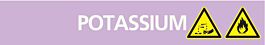 Signalétique de marquage ACIDES 222X37 Potassium 222x37mm (20 adhesifs pour tuyauterie) TALIAPLAST - 731732