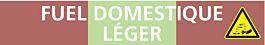 Signalétique de marquage LIQUIDE 156X26 Fuel domestique léger 156x26mm (20 adhesifs tuyauterie) TALIAPLAST - 732635