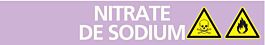 Signalétique de marquage ACIDES 156X26 Nitrate de sodium 156x26mm (20 adhesifs tuyauterie) TALIAPLAST - 732729