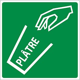 PANNEAU POUBELLE PLATRE ADHESIF 200X200MM TALIAPLAST - 733818