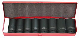 COFFRET DE 8 DOUILLES CHOCS 3/4' LONGUES DE 24 A 36 MM SAM OUTILLAGE - 19161